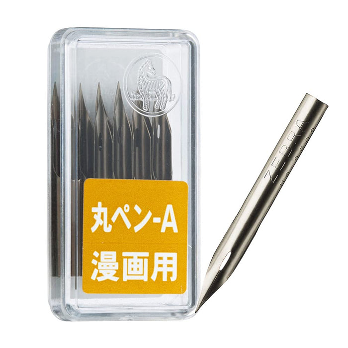 Zebra Manga Round Nib Pen No.2586-A Pack of 10 – Zebra PM-1C-AK Art Pens