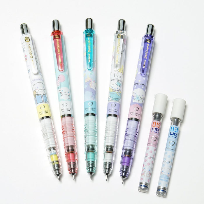 Zebra Delguard Cinnamoroll Mechanical Pencil 0.3 White - P-Mas89-Cn-Q1