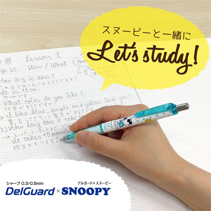 Zebra Delguard 0.5mm Limited Edition Yellow Snoopy Mechanical Pencil P-Ma89-Sn2-Y