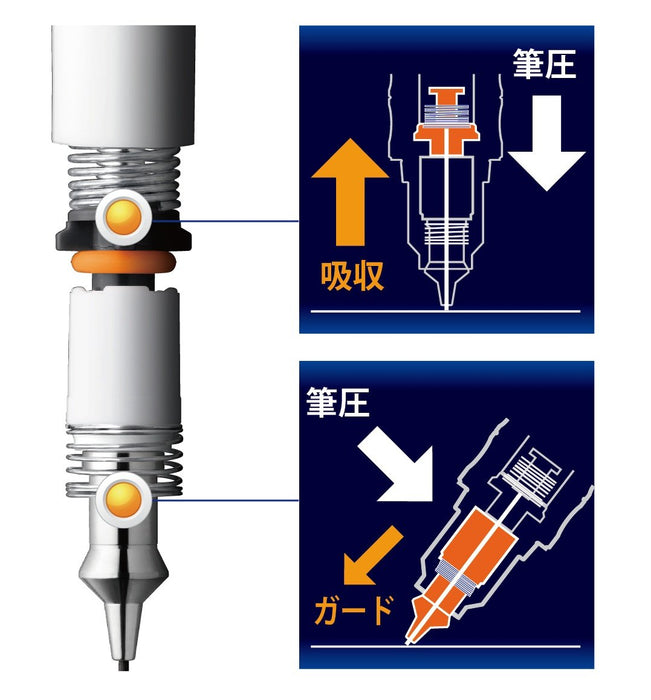 Zebra Delguard 史努比 0.5 毫米漫畫白色自動鉛筆 P-MA89-SN-Q4