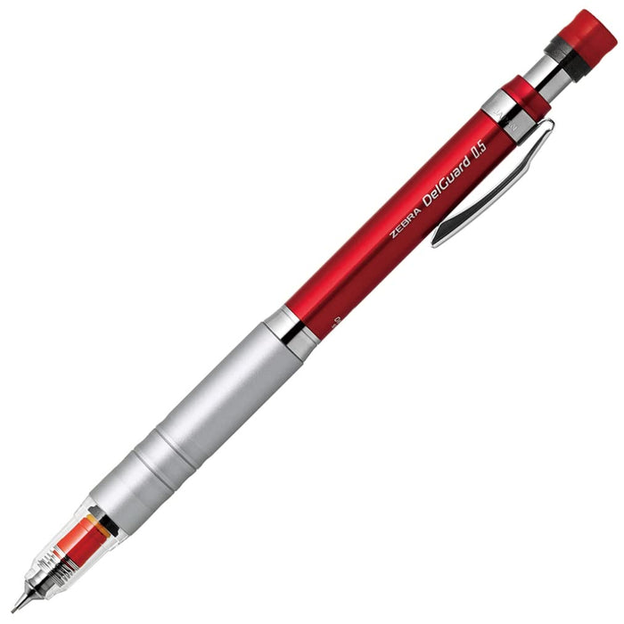 Zebra Delguard Type Lx Mechanical Pencil Red 0.5mm Lead Diameter - P-MA86-R