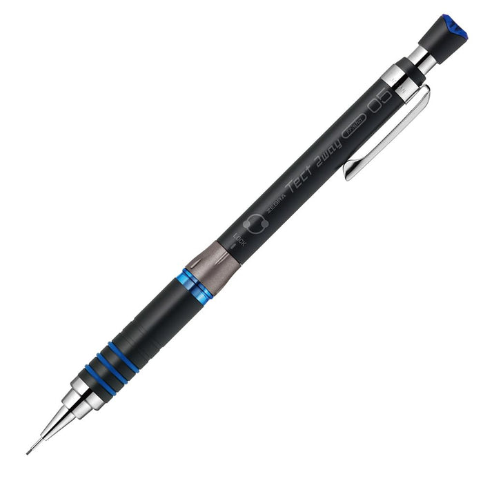 Zebra Tect Two Way Mechanical Pencil 0.5mm Black Blue MAS41-23-BKB