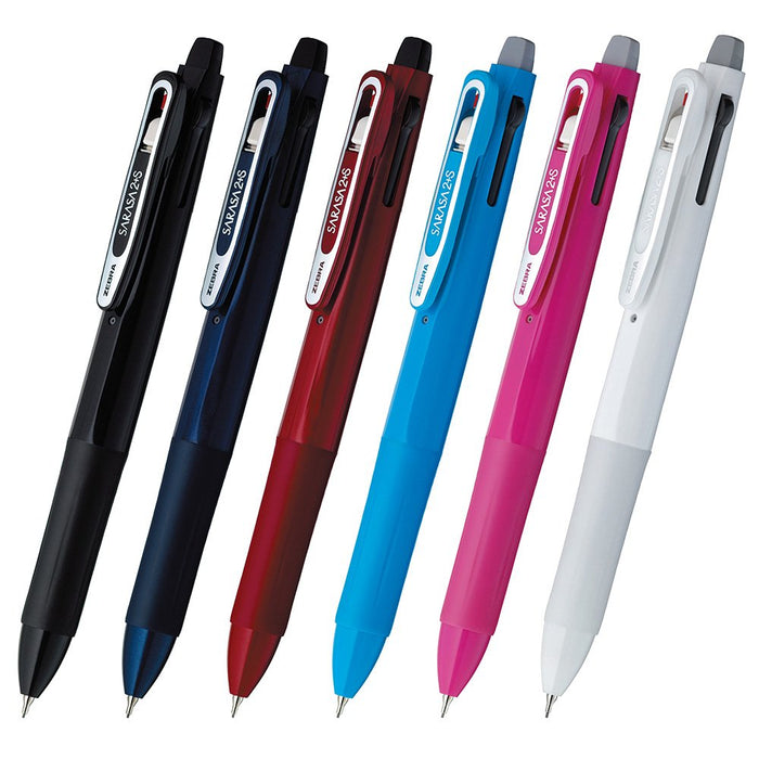 Zebra Multifunction Pen 2 Colors Sharp Sarasa 2 Dark Black Pack of 10