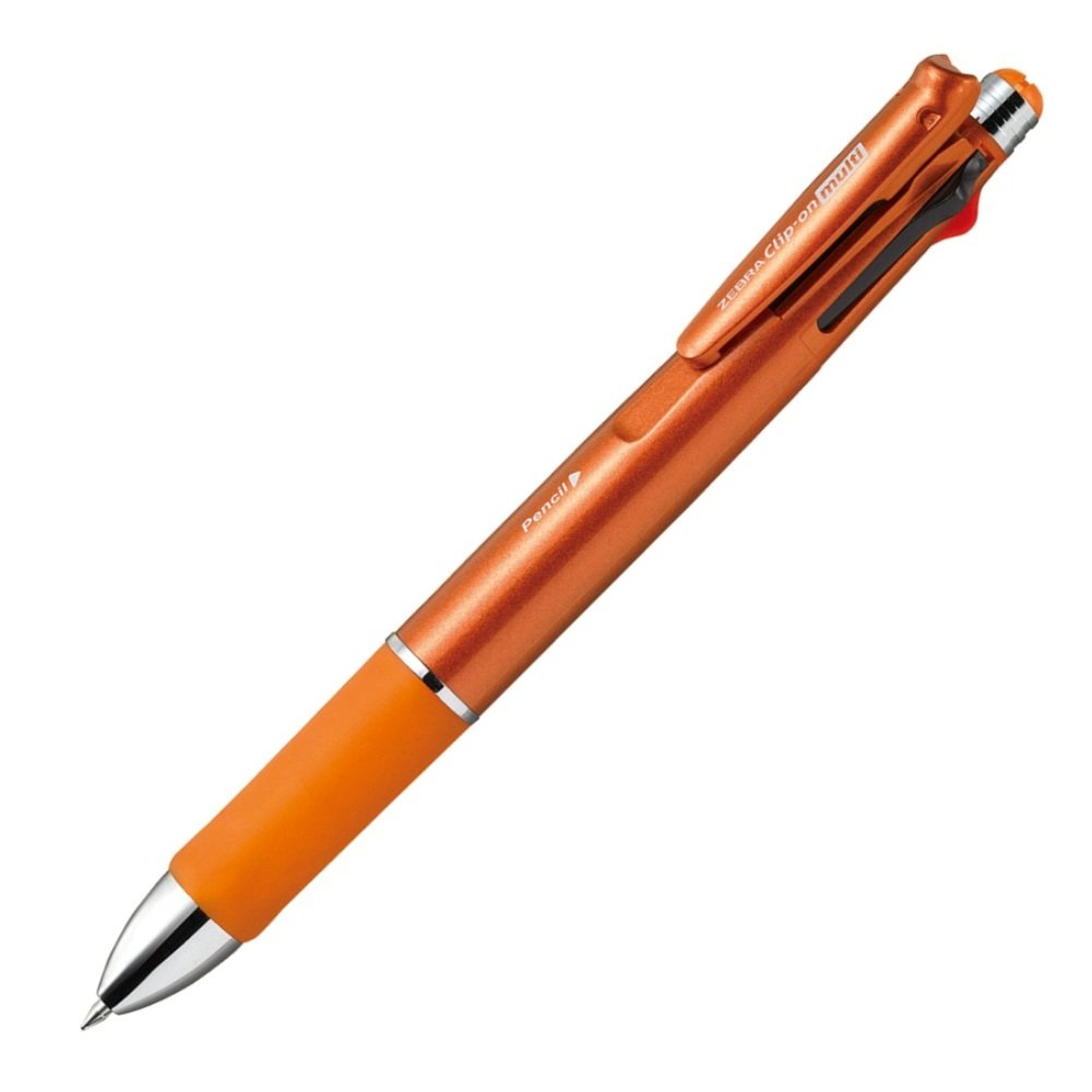 Zebra Multi-Function Pen 4 Colors Orange Sharp Clip-On - Zebra P-B4Sa2