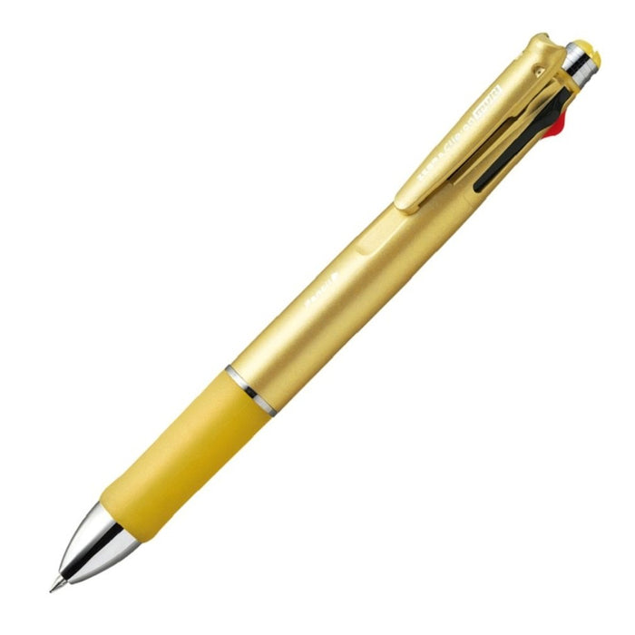 Zebra Multifunction Gold Pen with 4 Colors and Sharp Clip-On Zebra 1000S - P-B4Sa3-Go