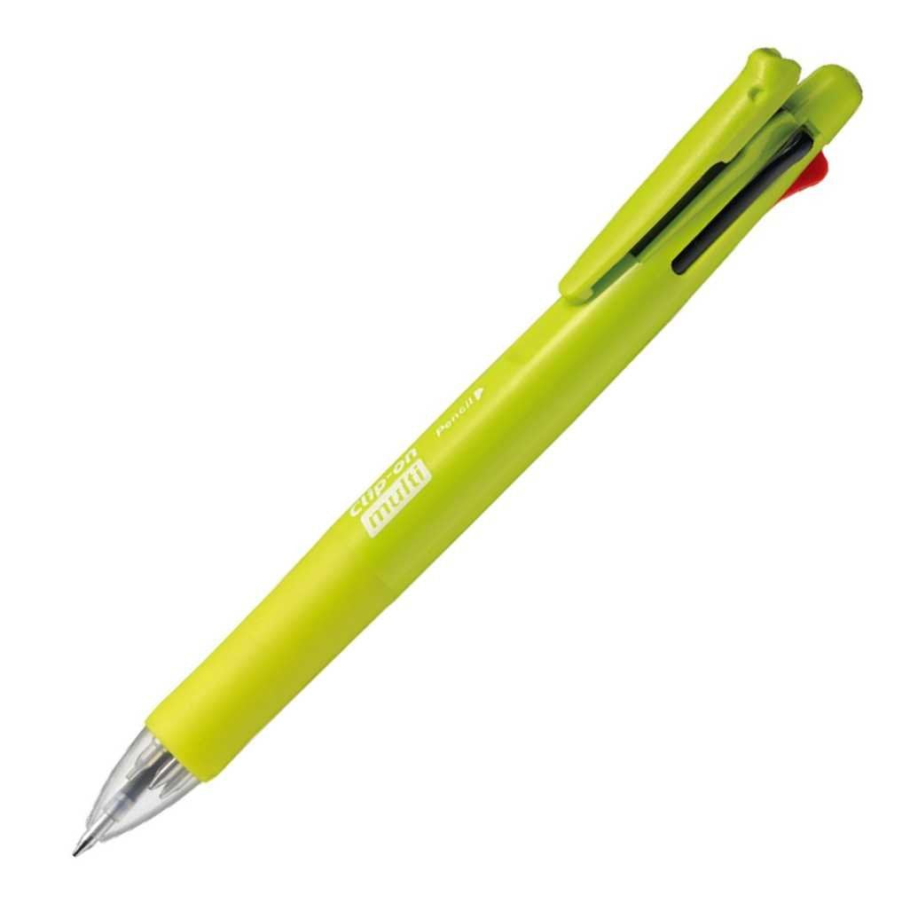 Zebra 4-Color Multi-Function Pen with Sharp Clip-On Active Green 10-Pa