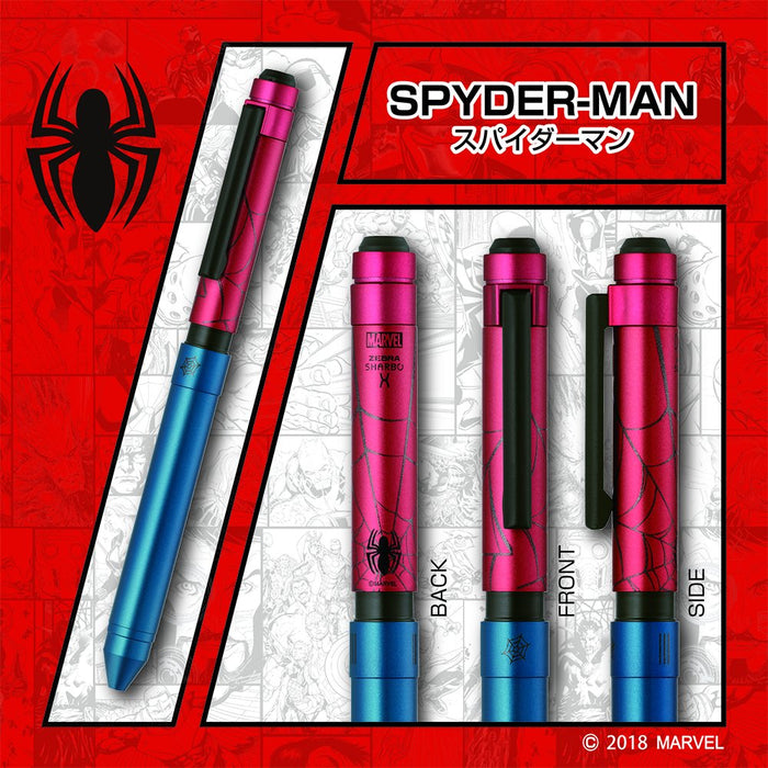 Zebra Marvel Spider-Man Limited Color Multi-Function Pen - Shabo X MV6 SB33-SM