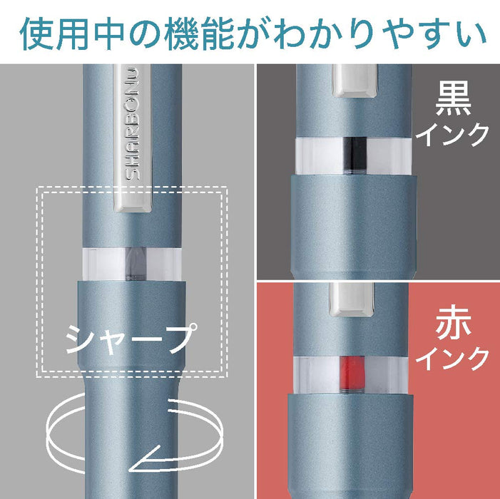 Zebra Shabo Nu Multi-Function Pen 0.7mm Blue Gray SB35-BGR