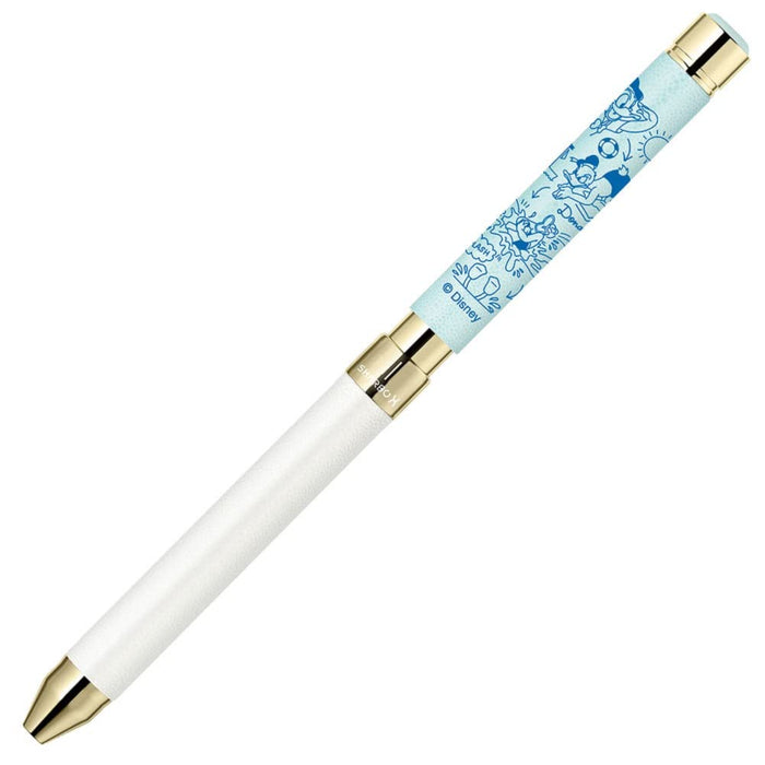 Zebra Shabo X Disney Multi-Function Pen with Pale Blue Leather Shaft