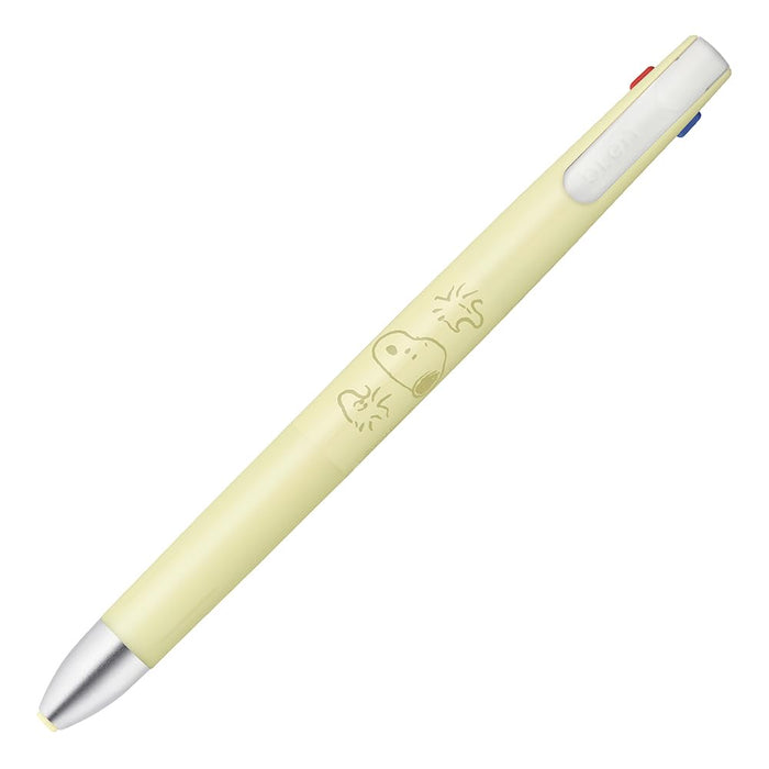 Zebra B3As88-Sn-Y Multicolor Ballpoint Pen with 0.5mm Yellow Shaft - Snoopy Design