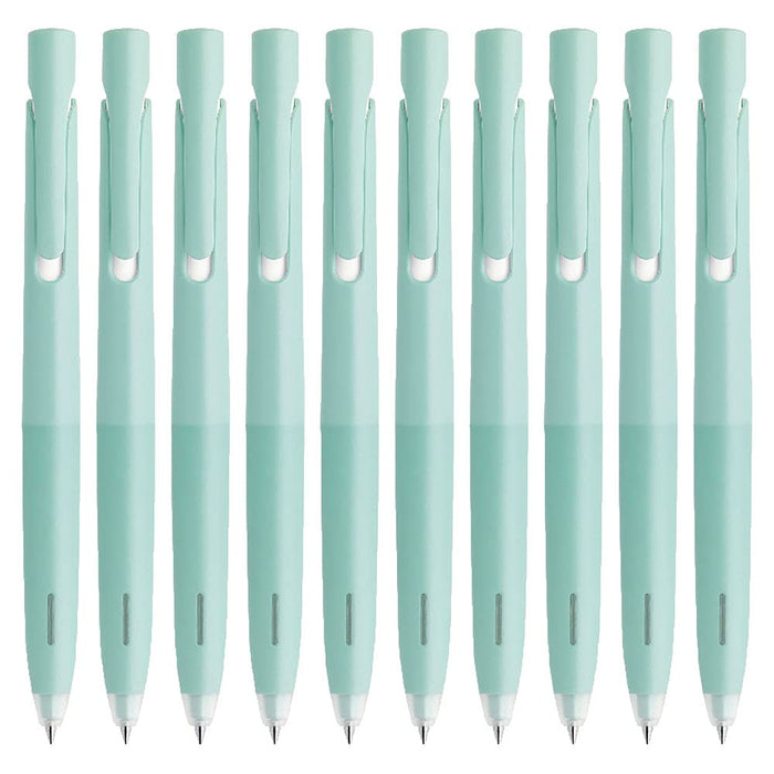 Zebra Bren 0.5mm Ballpoint Pen with Black Ink Mint Green Barrel - Pack of 10