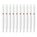 Zebra Bren 0.7 Oil-Based Ballpoint Pen White Barrel Red Ink Pack of 10-Kiichin - The #1 Place for Japanese Goods in Your Hand!