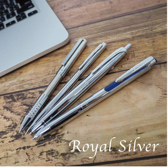 Zebra Filere Retractable 0.7 Oil-Based Ballpoint Pen in Royal Silver Limited Edition