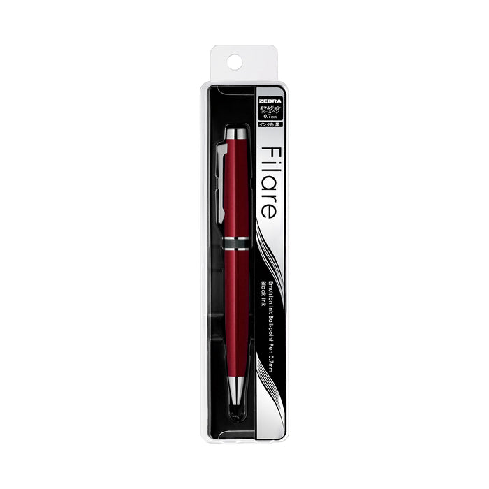 Zebra Oil-Based Red Ballpoint Pen 0.7mm Pack of 10 - Zebra BP-BA68-R