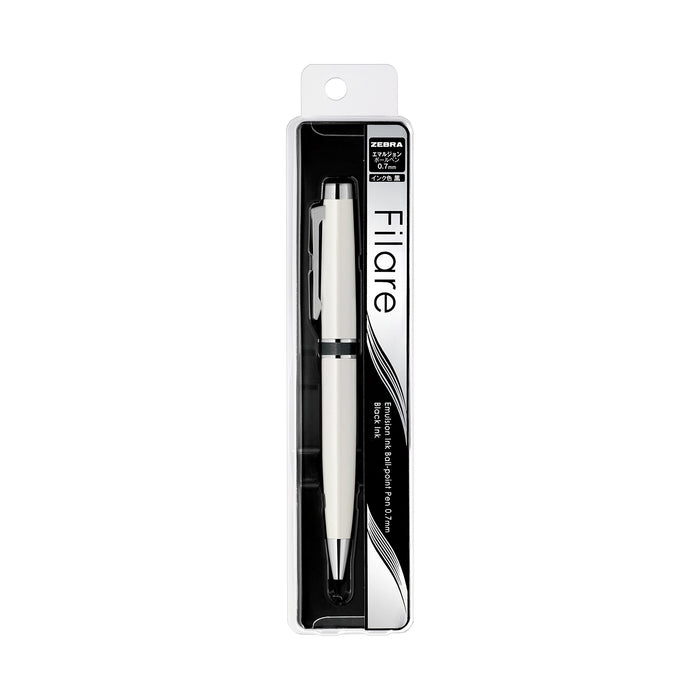 Zebra 10-Pack White Fillare 0.7 Oil-Based Ballpoint Pen BP-BA68-W