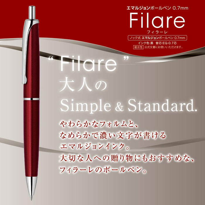 Zebra Fillare Knock Type 0.7 Red Oil-Based Ballpoint Pen P-Ba70-R