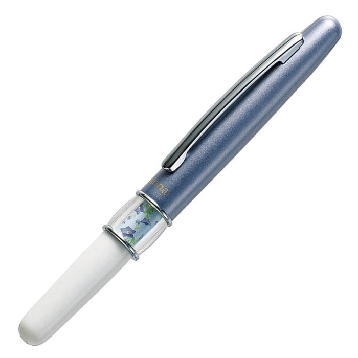 Zebra Minna Blue Oil-Based Ballpoint Pen with Bellflower Japanese Pattern (BA26-BL)