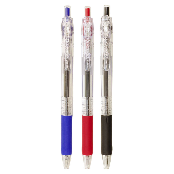 Zebra Blue Oil-Based Ballpoint Pen 0.5 Tip with Tapli Clip 14.3x1.14cm Size