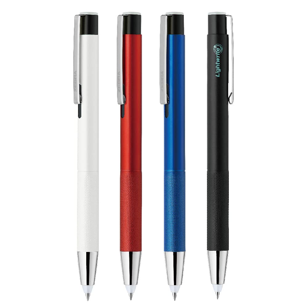 Zebra Ballpoint Pen Set Oil-Based 0.7mm Black Ink Assorted Shaft Pack