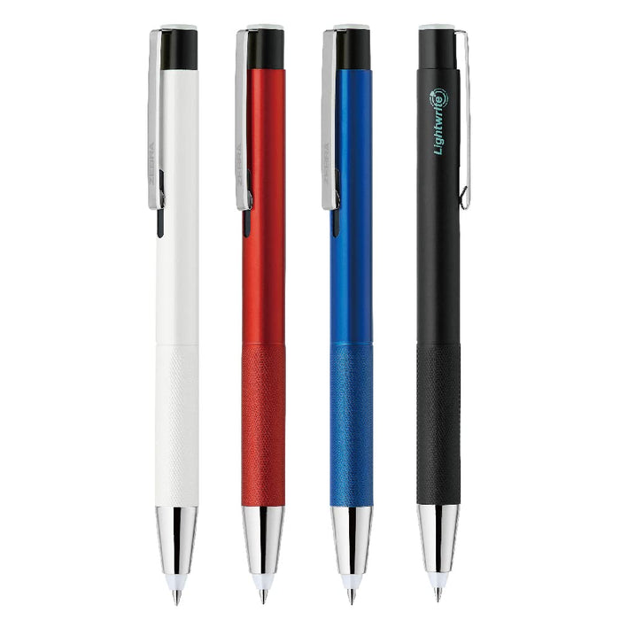 Zebra Ballpoint Pen Set Oil-Based 0.7mm Black Ink Assorted Shaft Pack of 4