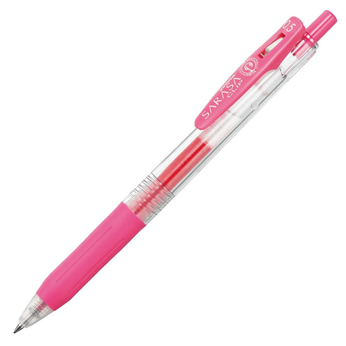 Zebra Sarasa Clip 0.5 Pink Gel Ballpoint Pen Water-Based Ink