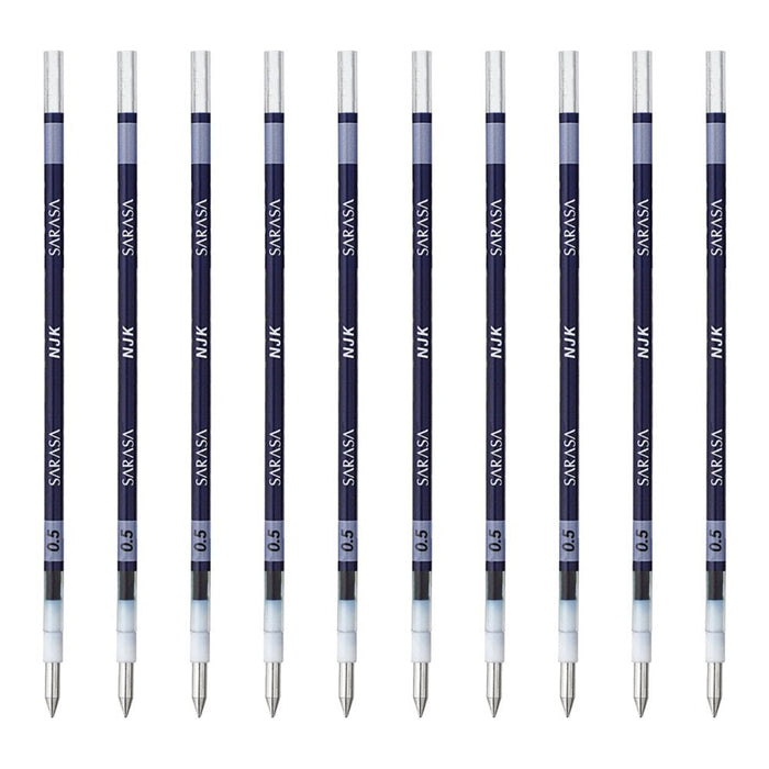 Zebra Prefeel Sarasa Blue Black Ballpoint Pen Refill 0.5 Lead 10 pieces-Kiichin - The #1 Place for Japanese Goods in Your Hand!