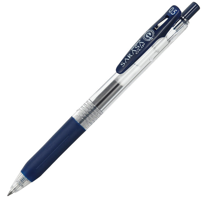 Zebra Sarasa Clip 0.5 Gel Ballpoint Pen 10-Pack in Blue Black