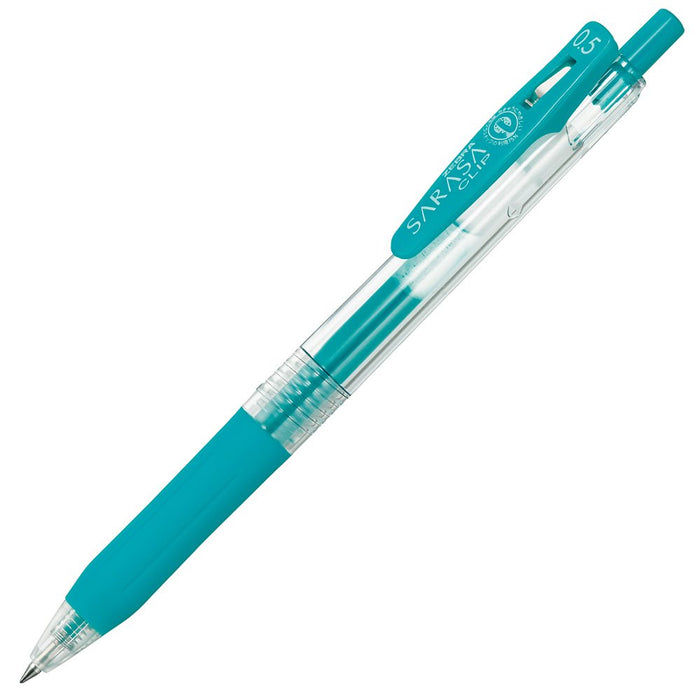 Zebra Sarasa Clip Gel Ballpoint Pen 0.5mm Blue Green 10-Pack