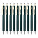 Zebra Sarasanano Green Black Gel Ballpoint Pen 0.3mm Tip - Pack of 10-Kiichin - The #1 Place for Japanese Goods in Your Hand!