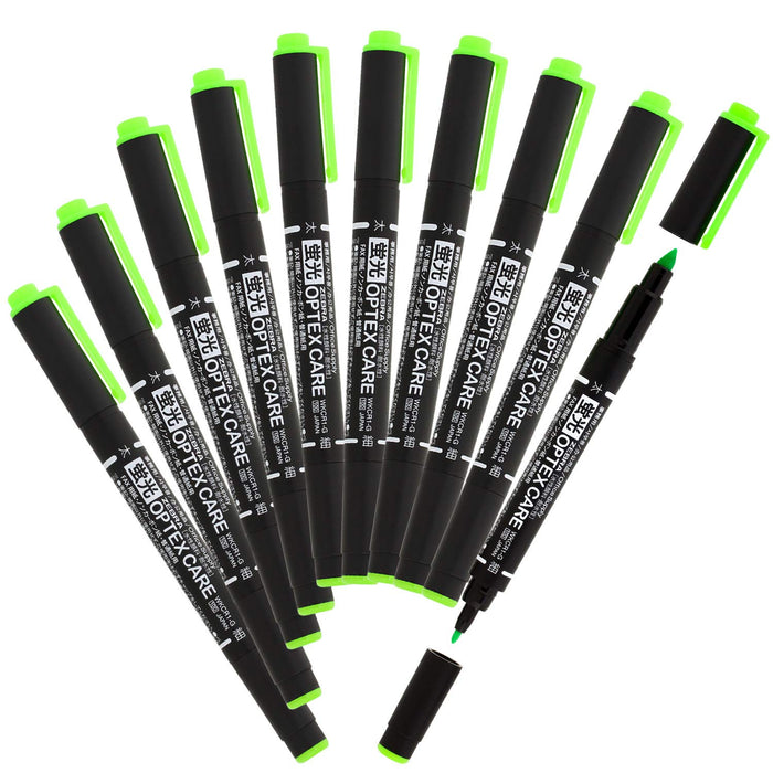 Zebra Optex Care Green Highlighter 10-pack – B-Wkcr1-G