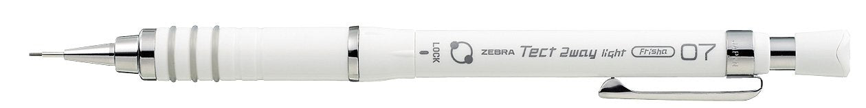 Zebra Tect Two Way Light Mechanical Pencil 0.7 White Mab42-W