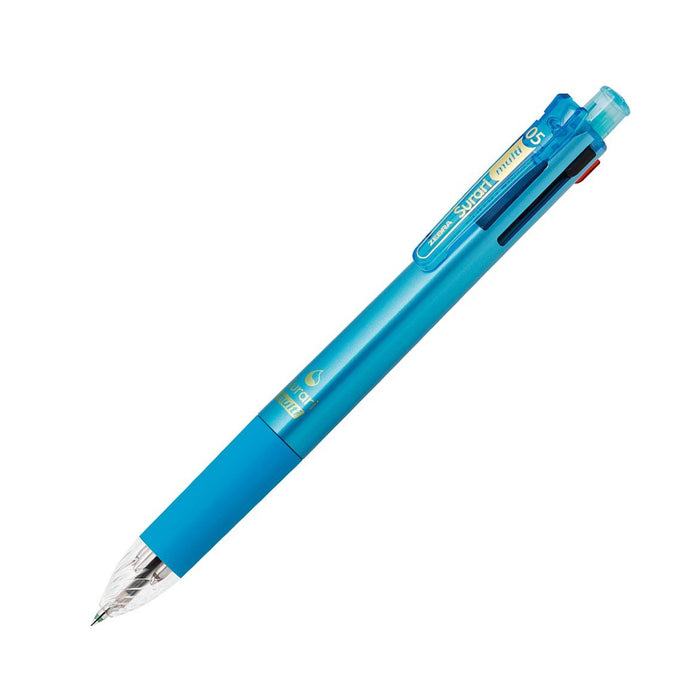 Zebra Multicolor 0.5mm Light Blue Pen Zebra Multi-Function 4-Colors B4Sas11-Lb