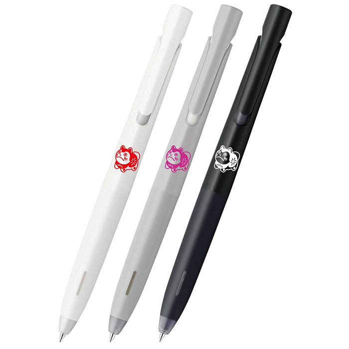 Zebra Oil-Based 0.5mm Ballpoint Pen Set of 3 Monotone Inu Papier Mache Barrel BAS88-KYO3-C