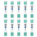Zebra Bren 3C Blue Oil-Based Ballpoint Refills 0.7 Lead Box of 10-Kiichin - The #1 Place for Japanese Goods in Your Hand!