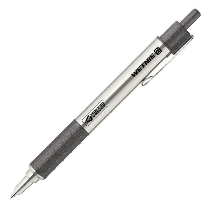 Zebra 0.7mm Black Ink Gunmetal Barrel Oil-Based Ballpoint Pen P-BA100-GBk