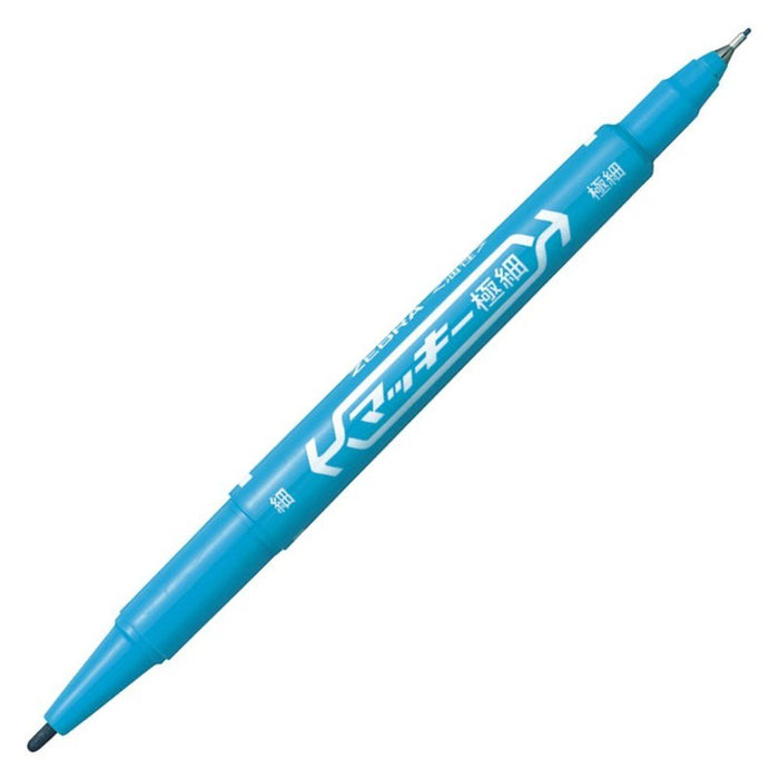 Zebra Mackie Extra Fine Light Blue Oil-Based Pen 10 Pieces B-Mo-120-Mc-Lb