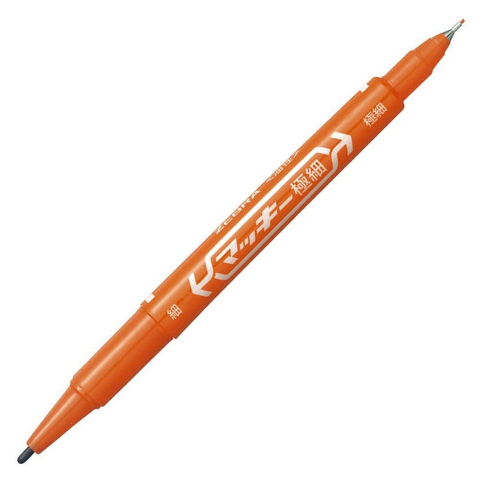 Zebra Mackie Extra Fine Orange Oil-Based Pen 10 Pieces B-Mo-120-Mc-Or