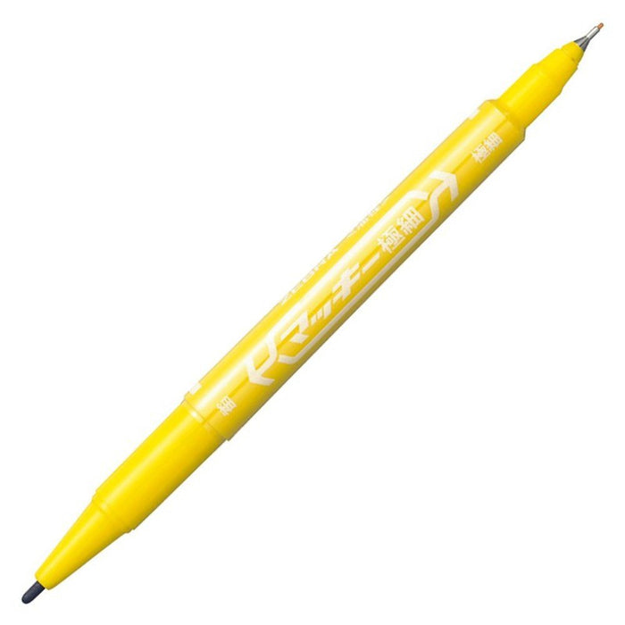 Zebra Mackie Extra Fine Yellow Oil-Based Pen 10 Pieces B-Mo-120-Mc-Y