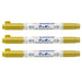 Zebra Mackie Extra Fine Gold Paint Marker 3 Color Set Oil-Based Pen Yyts20-Az-Go3-Kiichin - The #1 Place for Japanese Goods in Your Hand!