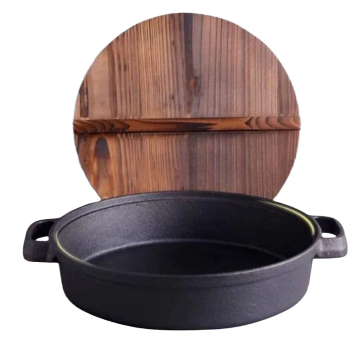 Seieido Japan 24Cm Cast Iron Sukiyaki Gyoza Pan
