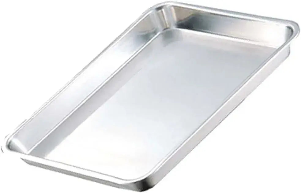 AS ONE AG 18-8 Stainless Steel Shallow Rectangular Baking Pan - 29.5x23.1x4.1cm - 4560127491281