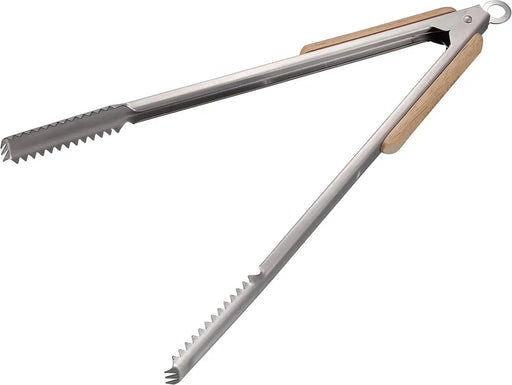 Captain Stag Outdoor BBQ Tongs Charcoal Scissors Wood Grip Stainless Steel