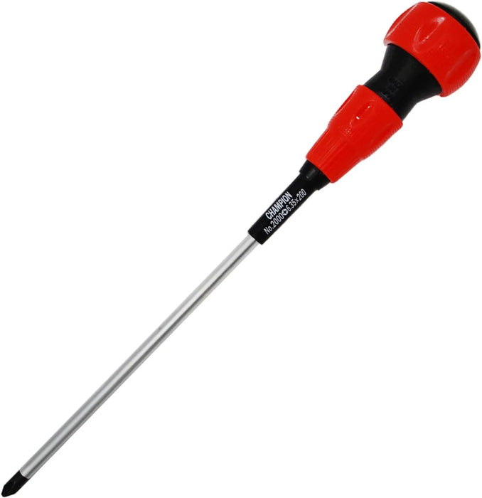 Champion Ball Grip Plus 2 Screwdriver 150mm Magnetic Round Shank - 200mm
 - 4580626531479