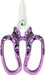 Chikamasa Florist Deluxe Violet Arabesque Pattern Flower Shears MF-9000VA Chikamasa