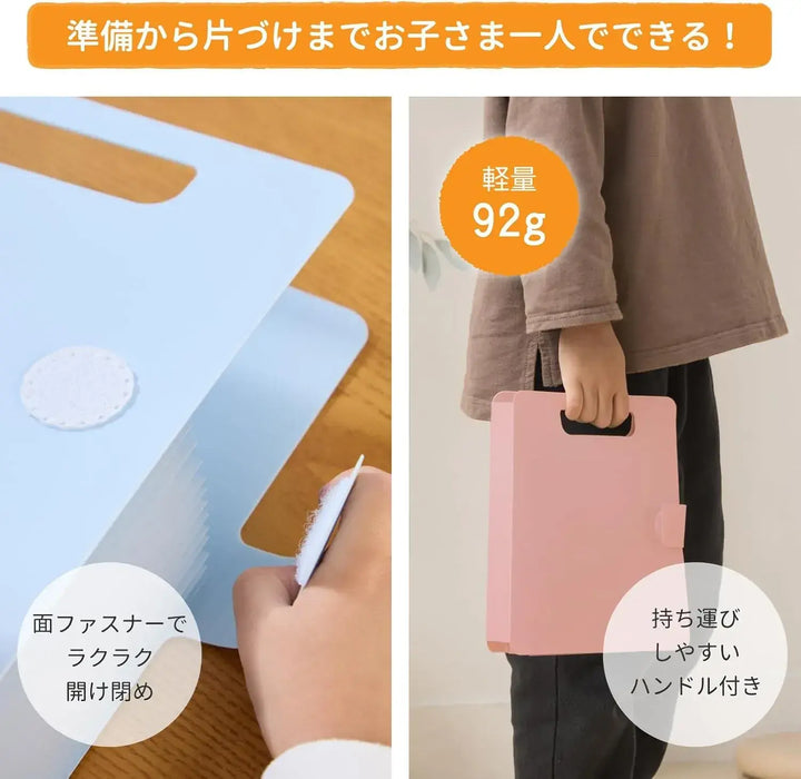 Cray-Pas Origami Sticker Storage Case Pastel Pink File Folder