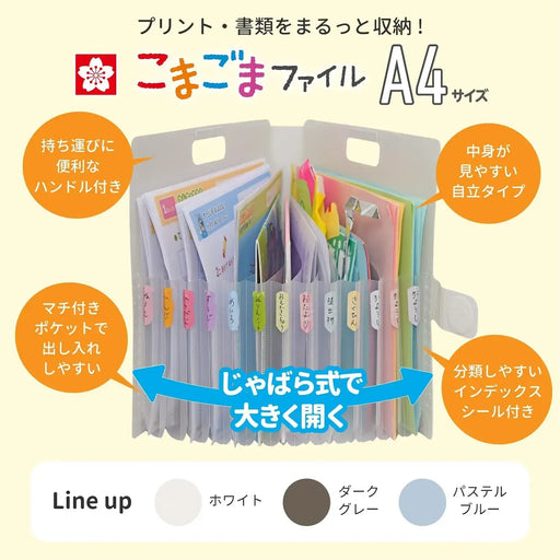 Cray-Pas Sakura Crepas Document Storage Case A4 Pastel Blue