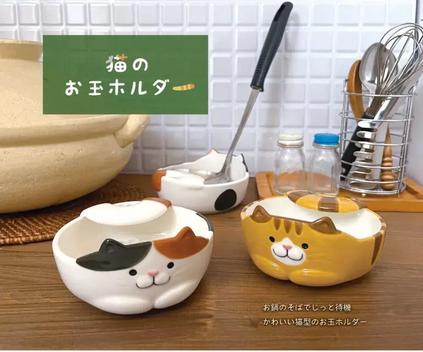 Decole Cat Ball Holder Chopsticks Stand Kitchen Accessory