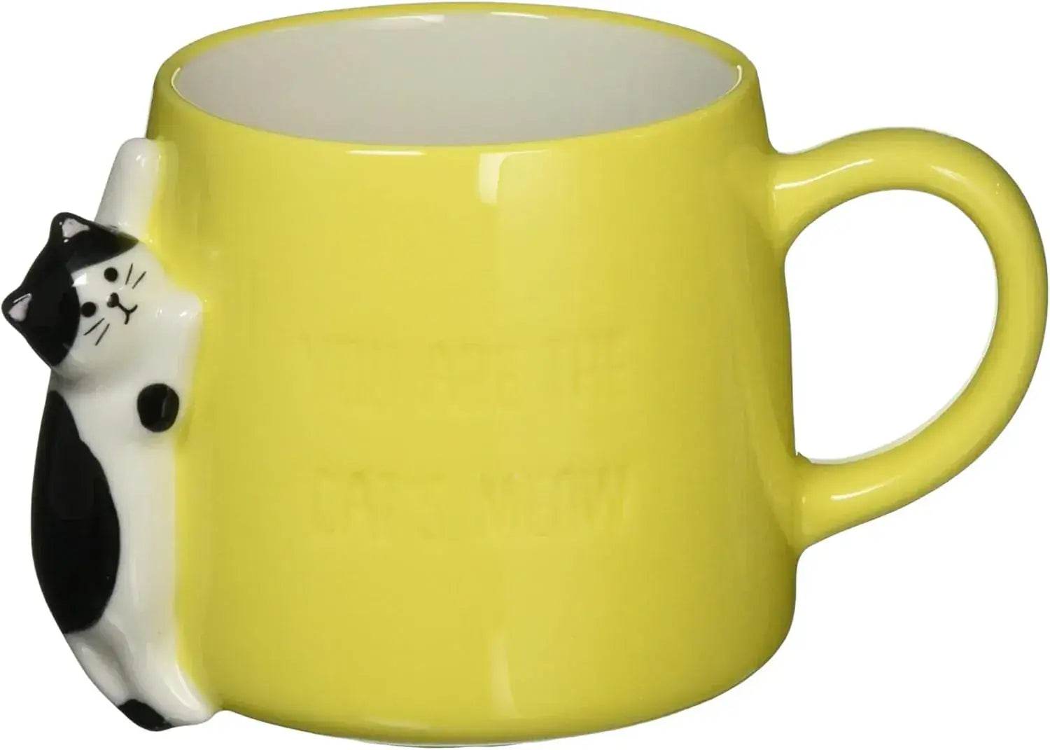 Decole Happy Cat Day Claw Sharpening Mug, 200ml Earthenware Cat Cup