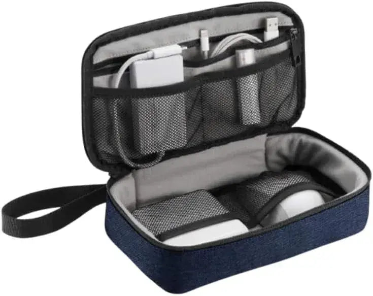 Elecom Travel Gadget Pouch Organizer - Navy Single - 4549550164726