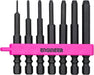 Engineer Screw Mocha Middle Set Pink Black Set of 4